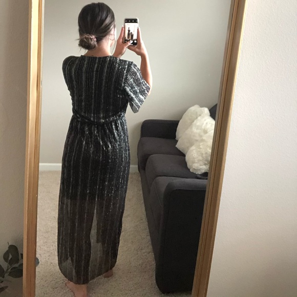 Nordstrom black sparkle maxi dress - Picture 5 of 8